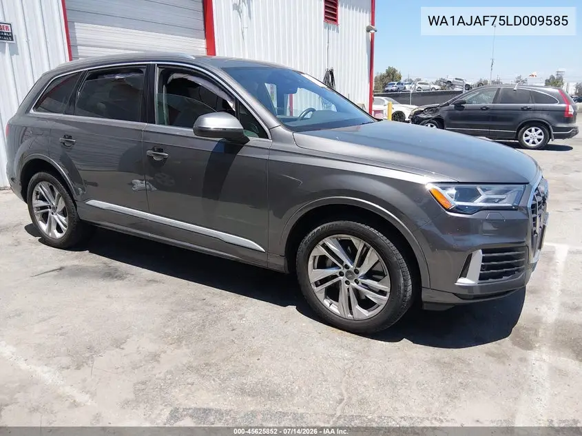 2020 Audi Q7 Premium 45 Tfsi Quattro Tiptronic VIN: WA1AJAF75LD009585 Lot: 45625852