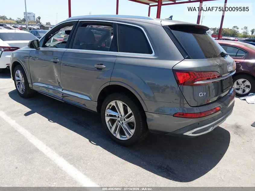 2020 Audi Q7 Premium 45 Tfsi Quattro Tiptronic VIN: WA1AJAF75LD009585 Lot: 45625852