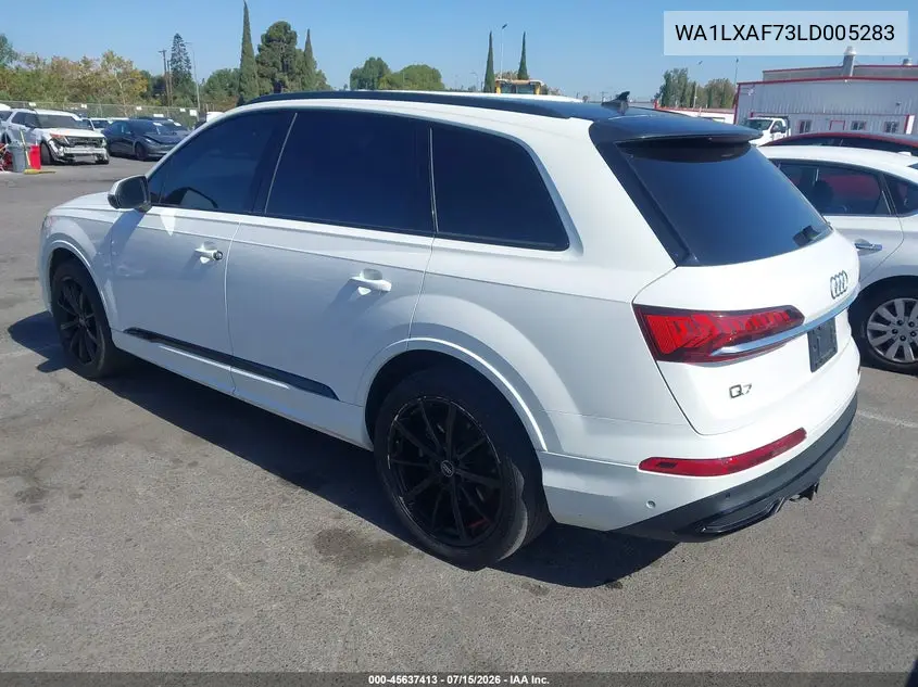 2020 Audi Q7 Premium Plus 55 Tfsi Quattro Tiptronic VIN: WA1LXAF73LD005283 Lot: 45637413