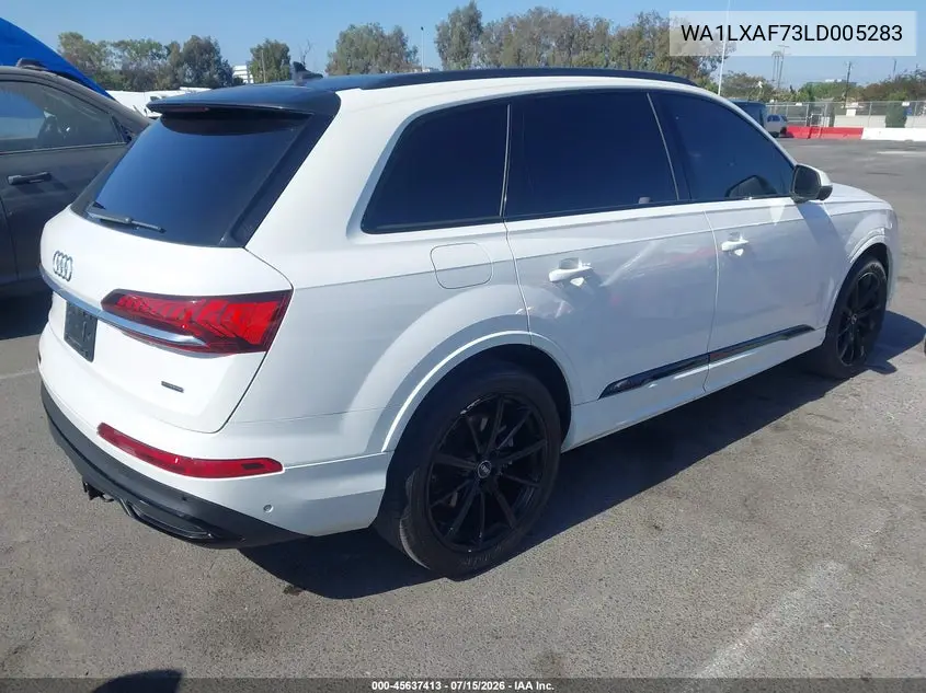 2020 Audi Q7 Premium Plus 55 Tfsi Quattro Tiptronic VIN: WA1LXAF73LD005283 Lot: 45637413