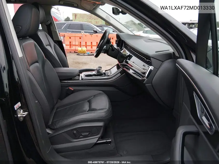 2021 Audi Q7 Premium Plus 55 Tfsi Quattro Tiptronic VIN: WA1LXAF72MD013330 Lot: 45675761