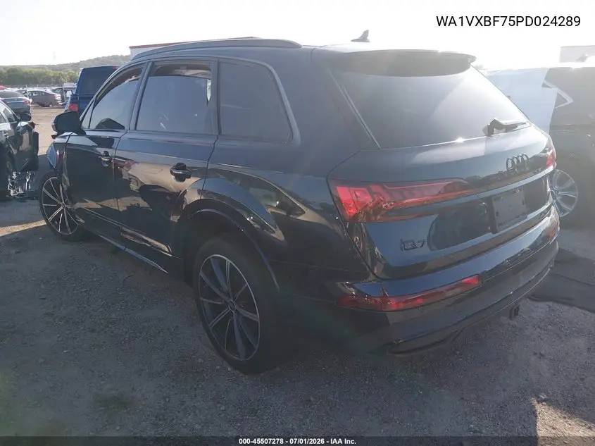 2023 Audi Q7 Prestige 55 Tfsi Quattro Tiptronic VIN: WA1VXBF75PD024289 Lot: 45507278