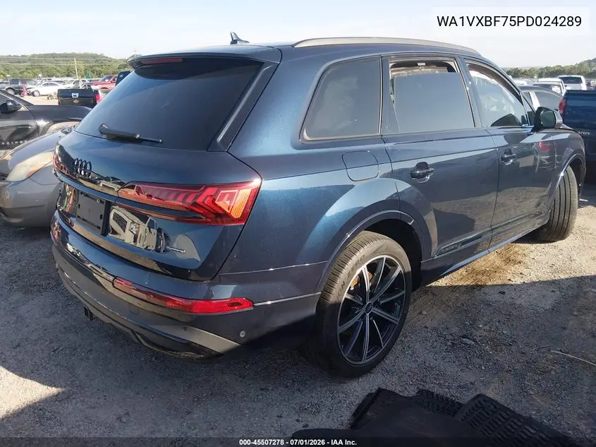 2023 Audi Q7 Prestige 55 Tfsi Quattro Tiptronic VIN: WA1VXBF75PD024289 Lot: 45507278