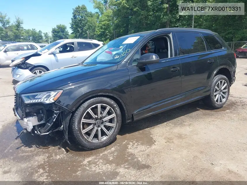 2024 Audi Q7 Premium Plus 45 Tfsi Quattro Tiptronic VIN: WA1LCBF7XRD010331 Lot: 45362938
