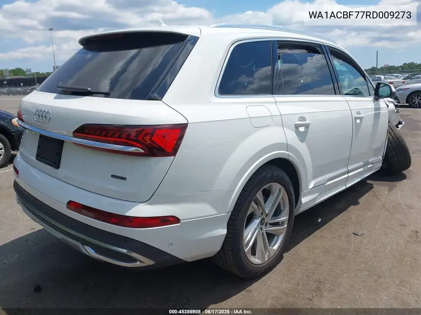 2024 Audi Q7 Premium 45 Tfsi Quattro Tiptronic VIN: WA1ACBF77RD009273 Lot: 45386908