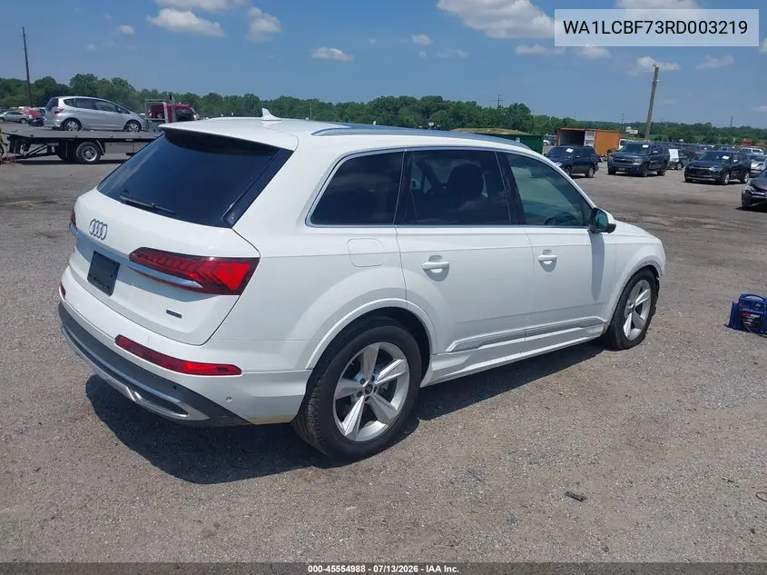 2024 Audi Q7 Premium Plus 45 Tfsi Quattro Tiptronic VIN: WA1LCBF73RD003219 Lot: 45554988