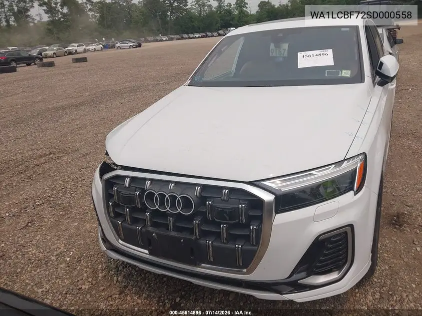 2025 Audi Q7 Premium Plus 45 Tfsi Quattro Tiptronic VIN: WA1LCBF72SD000558 Lot: 45614896