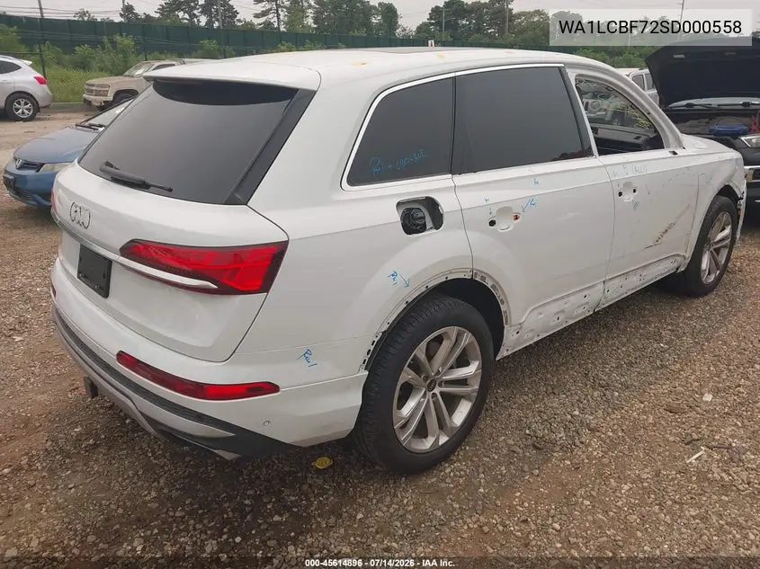 2025 Audi Q7 Premium Plus 45 Tfsi Quattro Tiptronic VIN: WA1LCBF72SD000558 Lot: 45614896