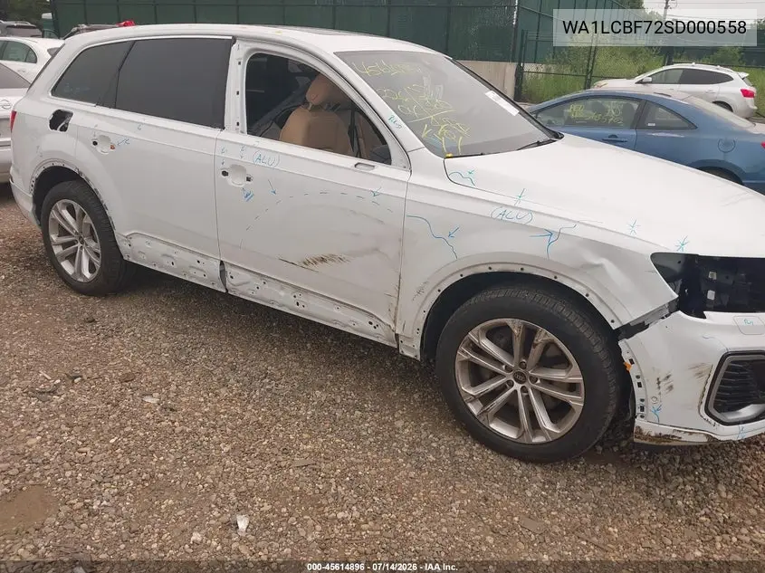 2025 Audi Q7 Premium Plus 45 Tfsi Quattro Tiptronic VIN: WA1LCBF72SD000558 Lot: 45614896