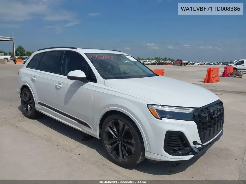 2026 Audi Q7 Premium Plus Tfsi Quattro Tiptronic VIN: WA1LVBF71TD008386 Lot: 45469821