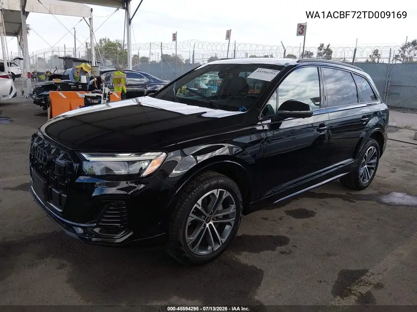 2026 Audi Q7 Premium 45 Tfsi Quattro Tiptronic VIN: WA1ACBF72TD009169 Lot: 45594295