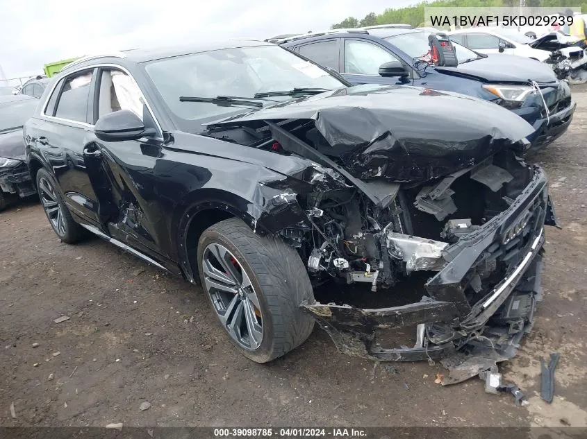 2019 Audi Q8 55 Premium VIN: WA1BVAF15KD029239 Lot: 39098785