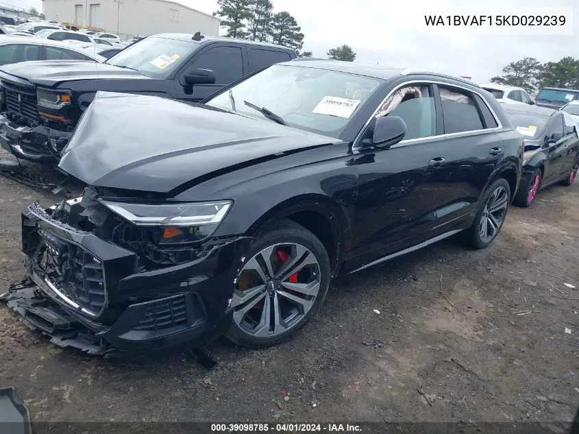 2019 Audi Q8 55 Premium VIN: WA1BVAF15KD029239 Lot: 39098785