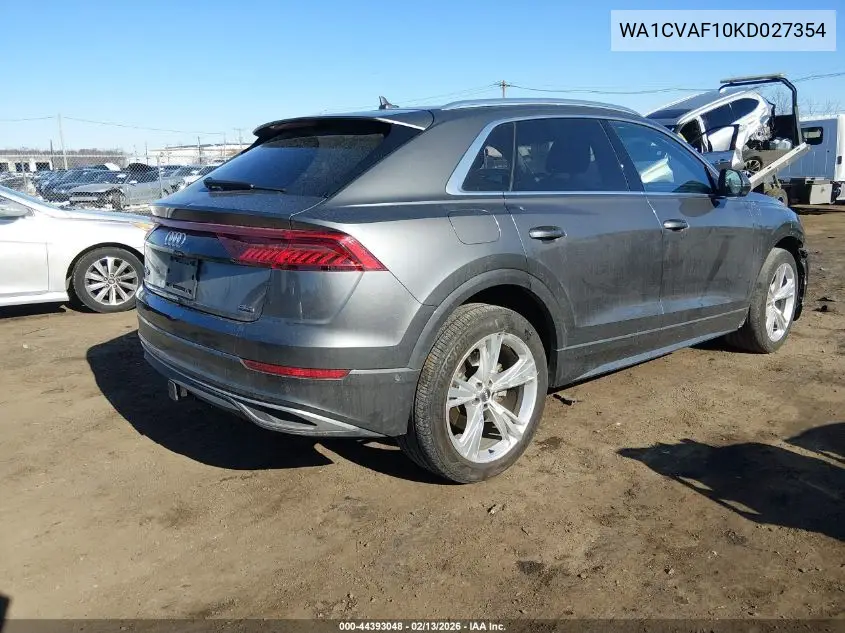 2019 Audi Q8 55 Premium VIN: WA1CVAF10KD027354 Lot: 44393048