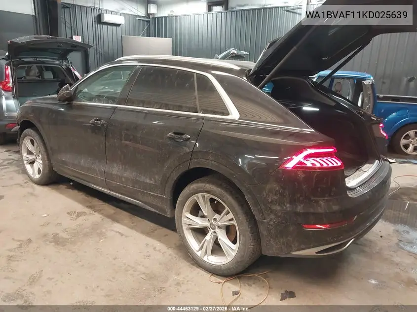2019 Audi Q8 55 Premium VIN: WA1BVAF11KD025639 Lot: 44463129