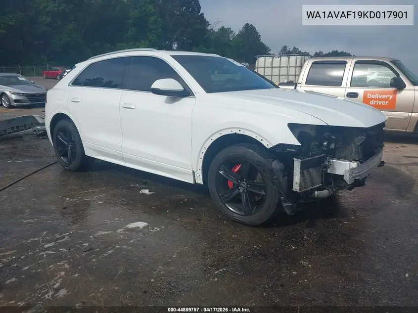2019 Audi Q8 55 Premium VIN: WA1AVAF19KD017901 Lot: 44889757