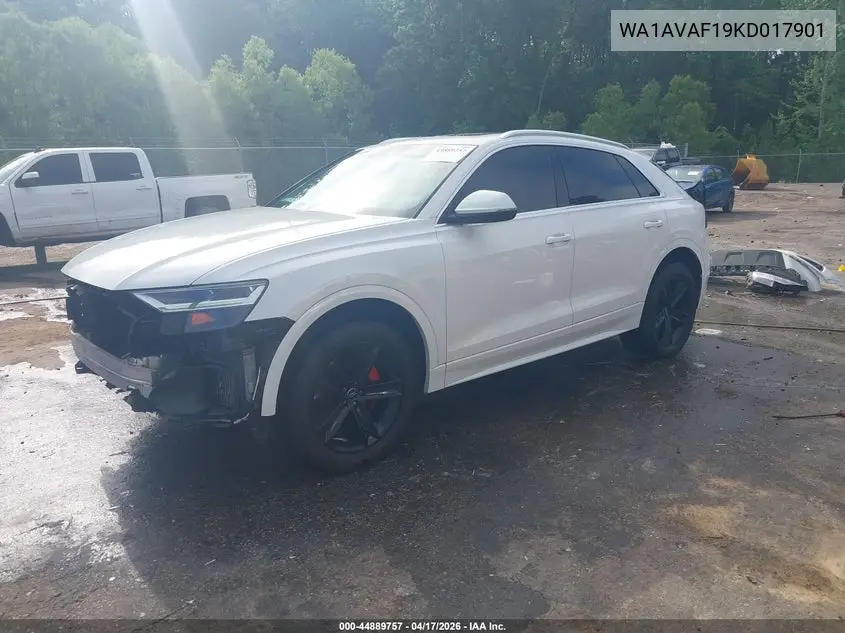 2019 Audi Q8 55 Premium VIN: WA1AVAF19KD017901 Lot: 44889757