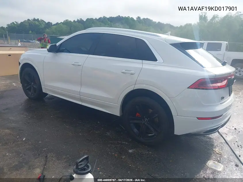 2019 Audi Q8 55 Premium VIN: WA1AVAF19KD017901 Lot: 44889757