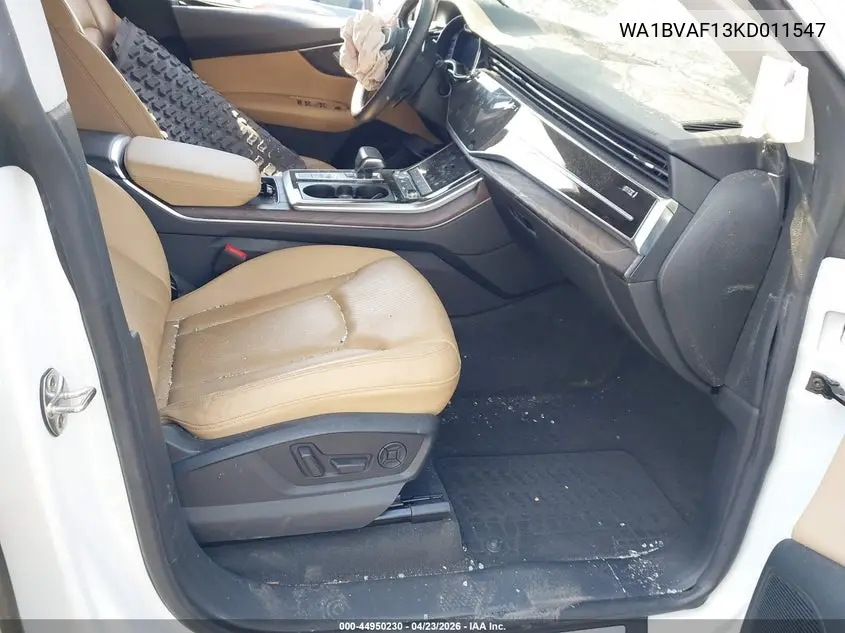 2019 Audi Q8 55 Premium VIN: WA1BVAF13KD011547 Lot: 44950230