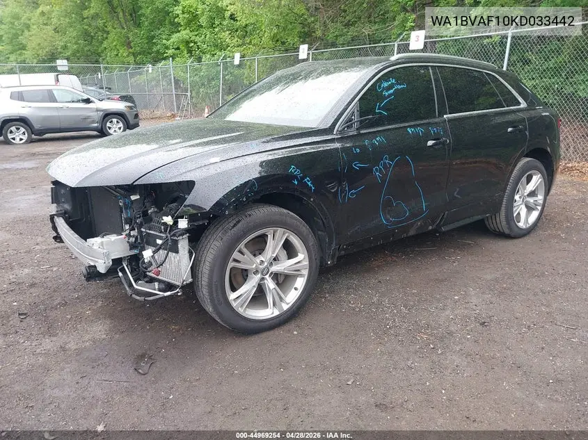 2019 Audi Q8 55 Premium VIN: WA1BVAF10KD033442 Lot: 44969254