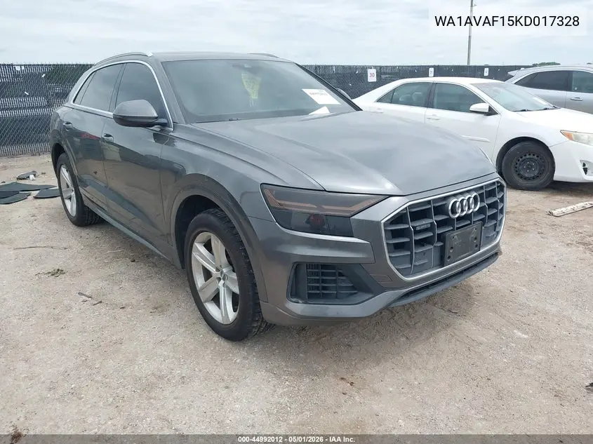 2019 Audi Q8 55 Premium VIN: WA1AVAF15KD017328 Lot: 44992012