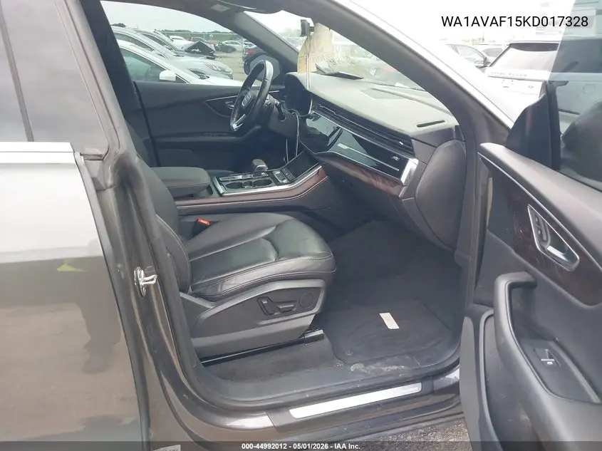 2019 Audi Q8 55 Premium VIN: WA1AVAF15KD017328 Lot: 44992012