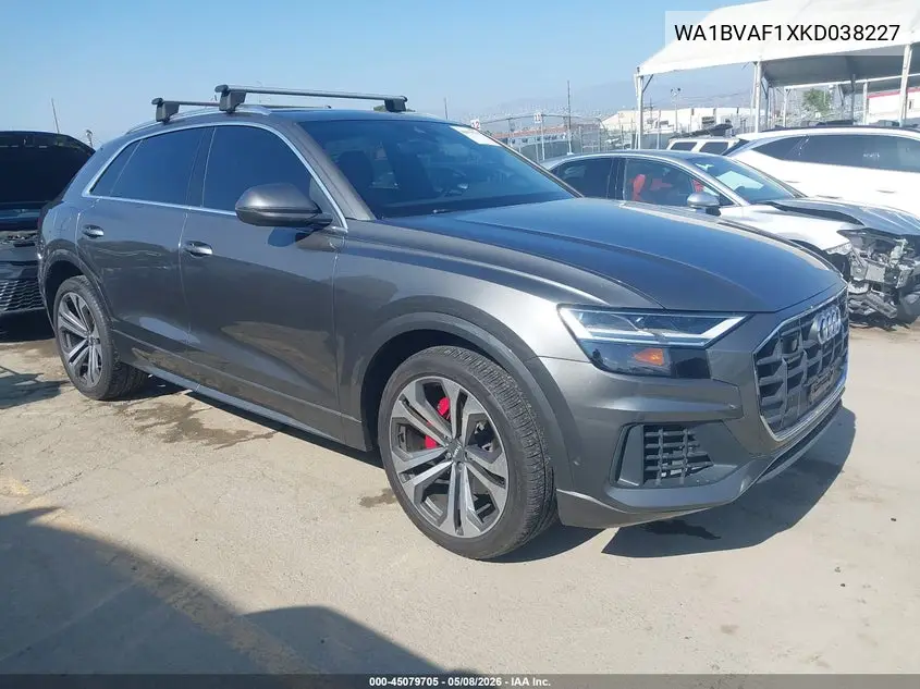 2019 Audi Q8 55 Premium VIN: WA1BVAF1XKD038227 Lot: 45079705
