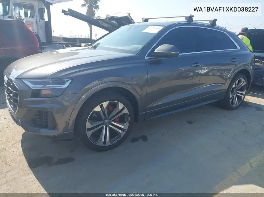 2019 Audi Q8 55 Premium VIN: WA1BVAF1XKD038227 Lot: 45079705