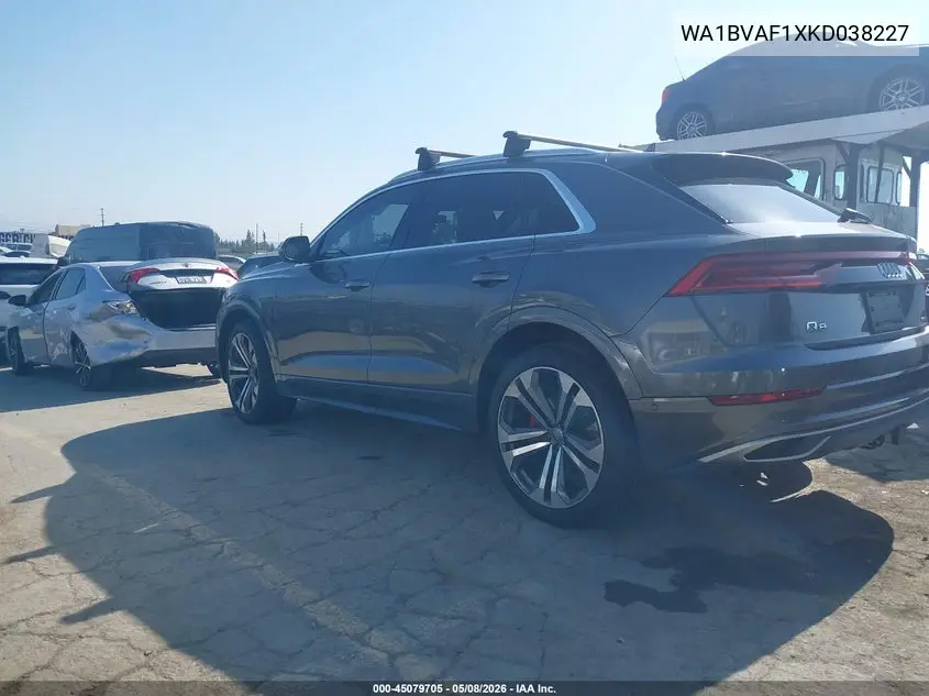 2019 Audi Q8 55 Premium VIN: WA1BVAF1XKD038227 Lot: 45079705
