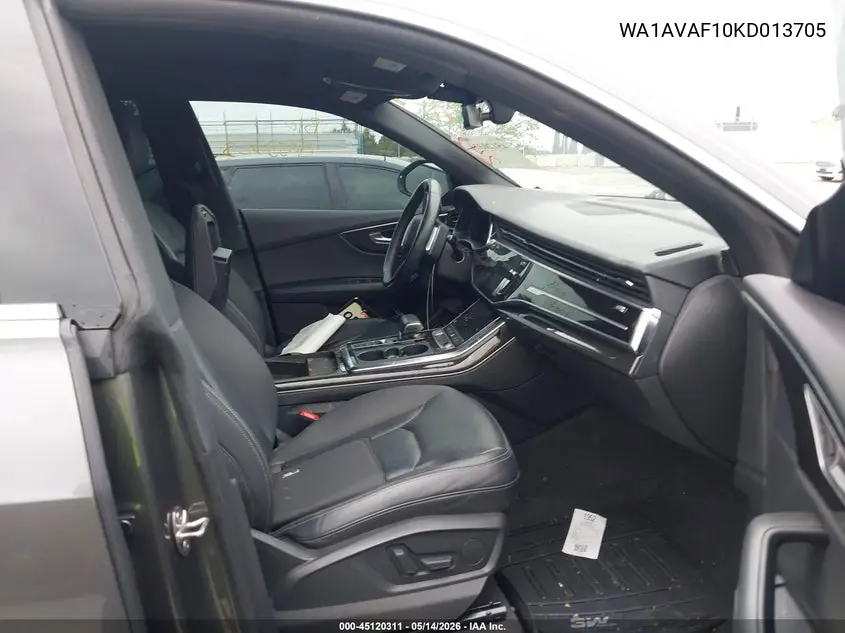 2019 Audi Q8 55 Premium VIN: WA1AVAF10KD013705 Lot: 45120311