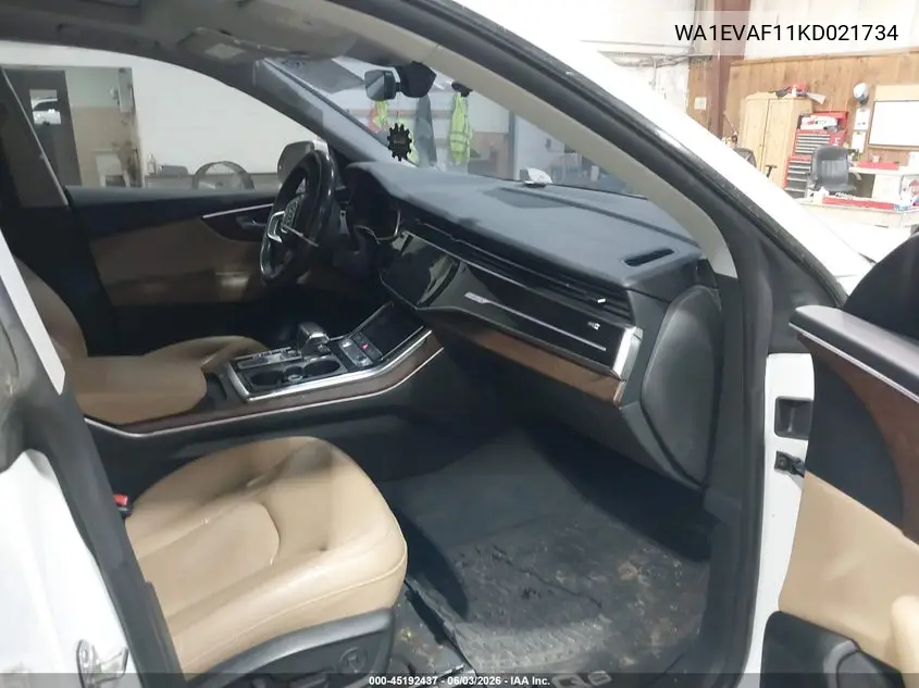 2019 Audi Q8 55 Premium VIN: WA1EVAF11KD021734 Lot: 45192437