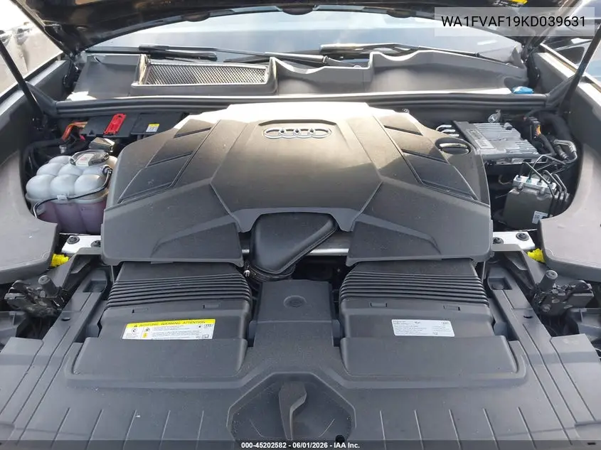 2019 Audi Q8 55 Premium VIN: WA1FVAF19KD039631 Lot: 45202582