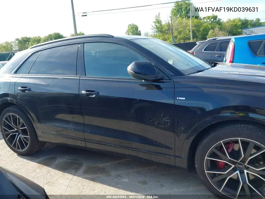 2019 Audi Q8 55 Premium VIN: WA1FVAF19KD039631 Lot: 45202582