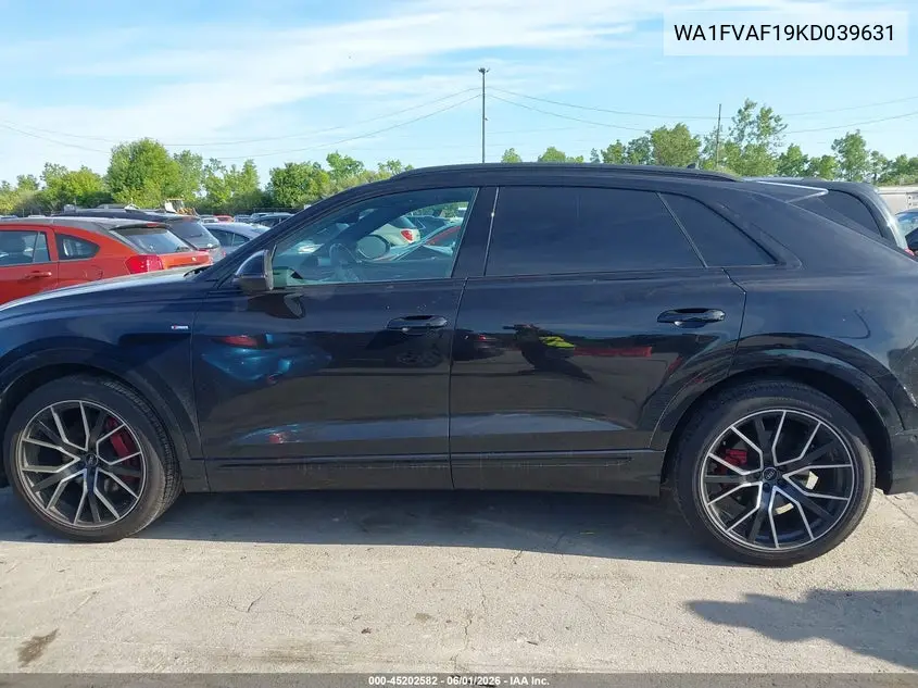 2019 Audi Q8 55 Premium VIN: WA1FVAF19KD039631 Lot: 45202582