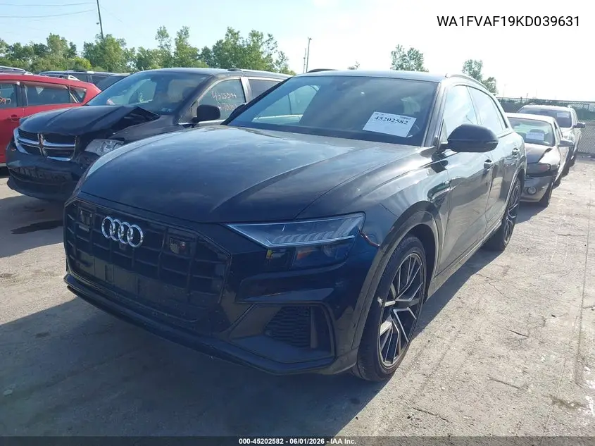 2019 Audi Q8 55 Premium VIN: WA1FVAF19KD039631 Lot: 45202582