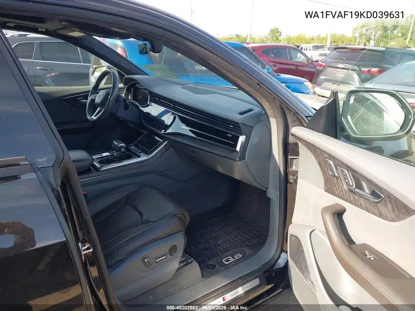 2019 Audi Q8 55 Premium VIN: WA1FVAF19KD039631 Lot: 45202582