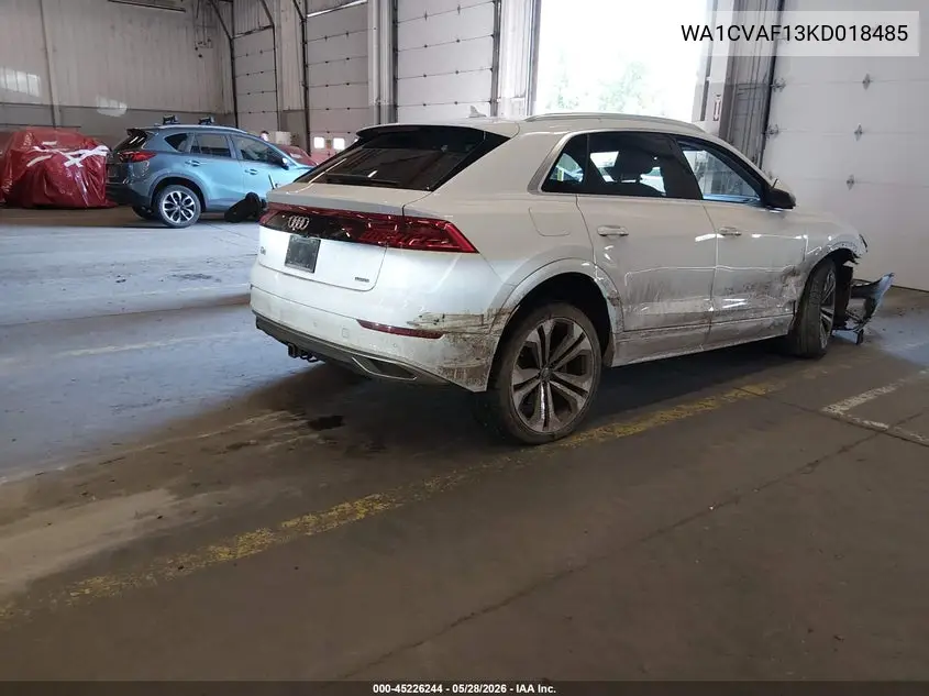 2019 Audi Q8 55 Premium VIN: WA1CVAF13KD018485 Lot: 45226244