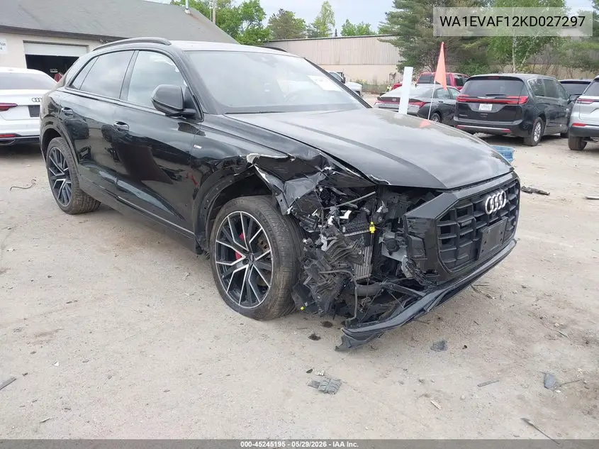 2019 Audi Q8 55 Premium VIN: WA1EVAF12KD027297 Lot: 45245195