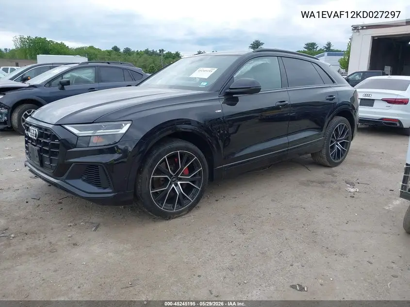 2019 Audi Q8 55 Premium VIN: WA1EVAF12KD027297 Lot: 45245195