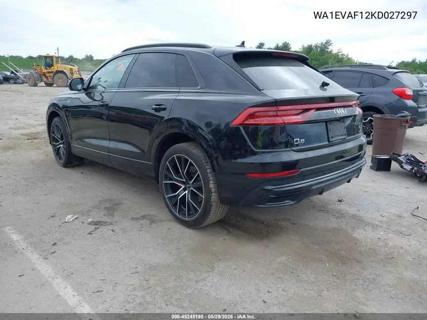 2019 Audi Q8 55 Premium VIN: WA1EVAF12KD027297 Lot: 45245195