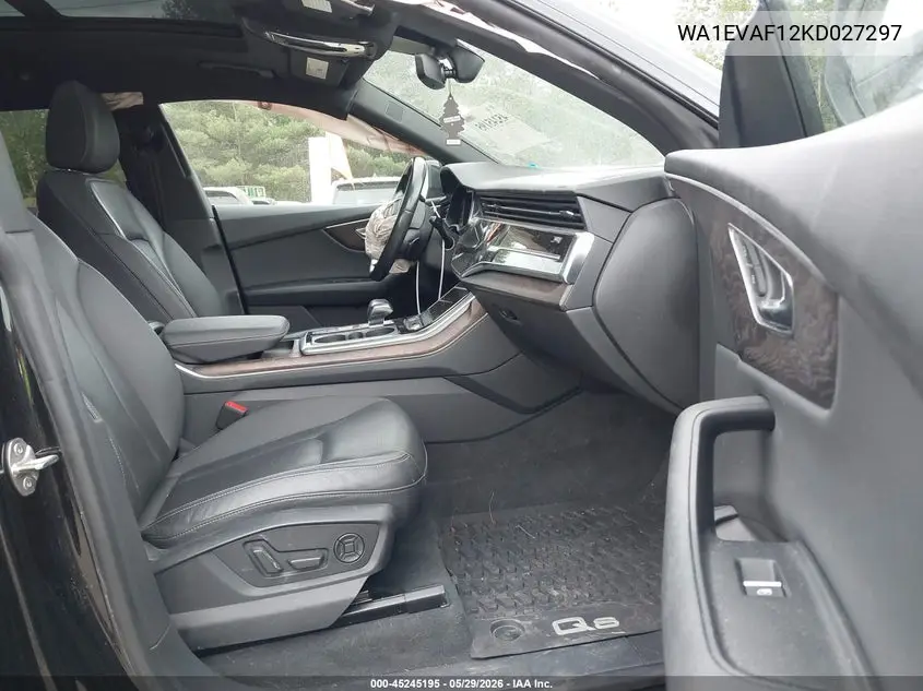 2019 Audi Q8 55 Premium VIN: WA1EVAF12KD027297 Lot: 45245195
