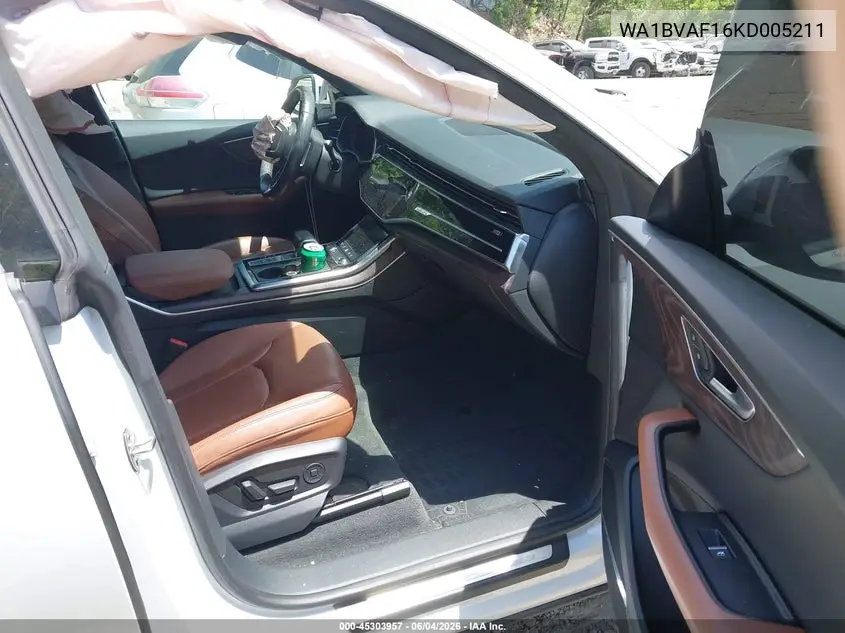 2019 Audi Q8 55 Premium VIN: WA1BVAF16KD005211 Lot: 45303957