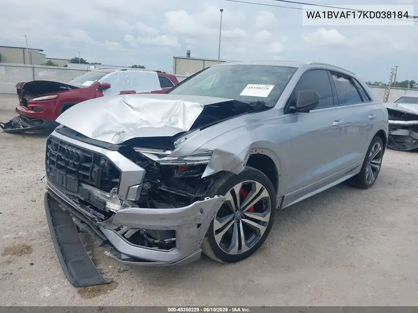 2019 Audi Q8 55 Premium VIN: WA1BVAF17KD038184 Lot: 45350229