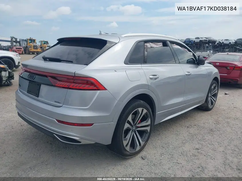 2019 Audi Q8 55 Premium VIN: WA1BVAF17KD038184 Lot: 45350229