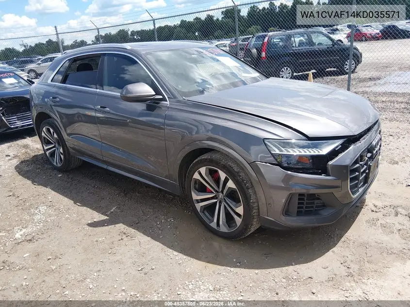 2019 Audi Q8 55 Premium VIN: WA1CVAF14KD035571 Lot: 45357805