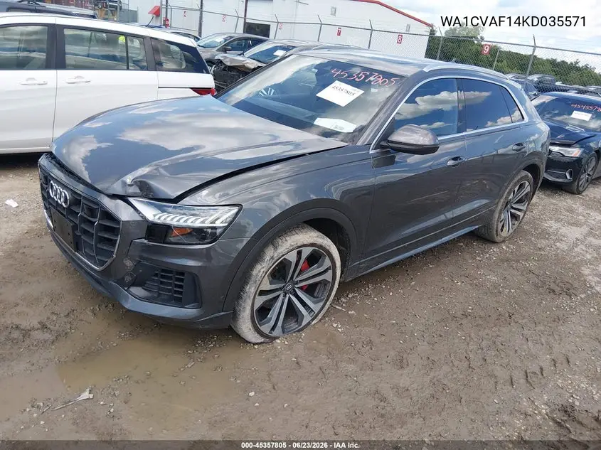 2019 Audi Q8 55 Premium VIN: WA1CVAF14KD035571 Lot: 45357805