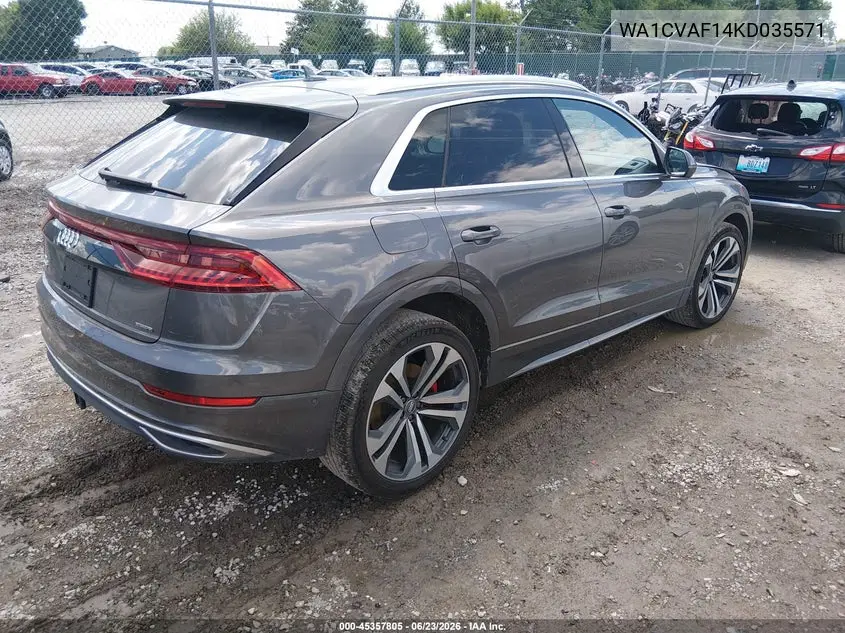 2019 Audi Q8 55 Premium VIN: WA1CVAF14KD035571 Lot: 45357805