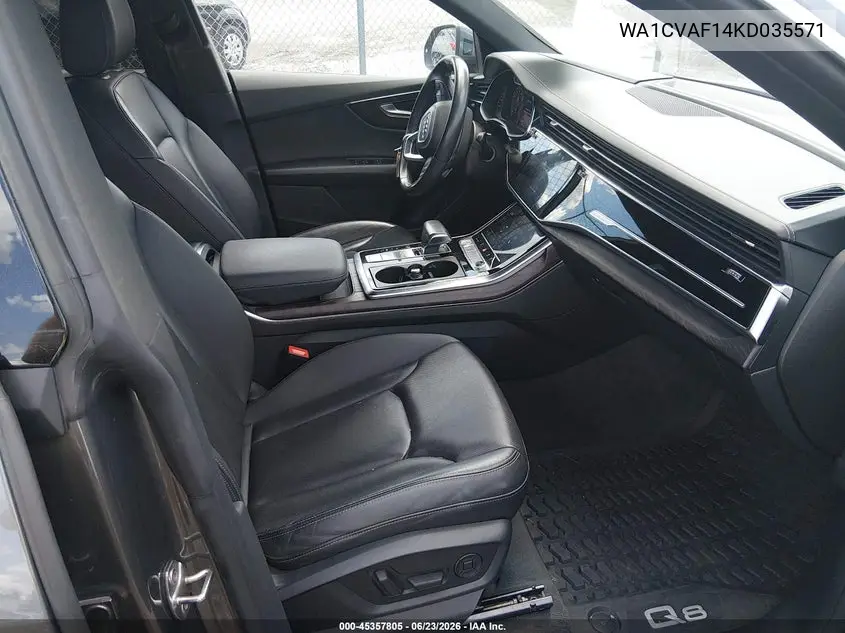 2019 Audi Q8 55 Premium VIN: WA1CVAF14KD035571 Lot: 45357805