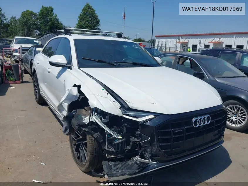 2019 Audi Q8 55 Premium VIN: WA1EVAF18KD017969 Lot: 45494788