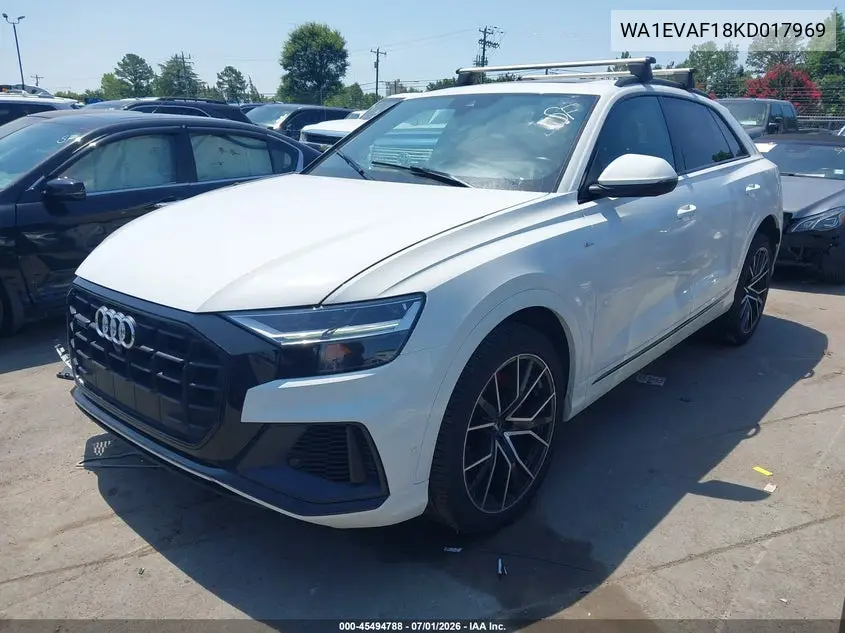 2019 Audi Q8 55 Premium VIN: WA1EVAF18KD017969 Lot: 45494788